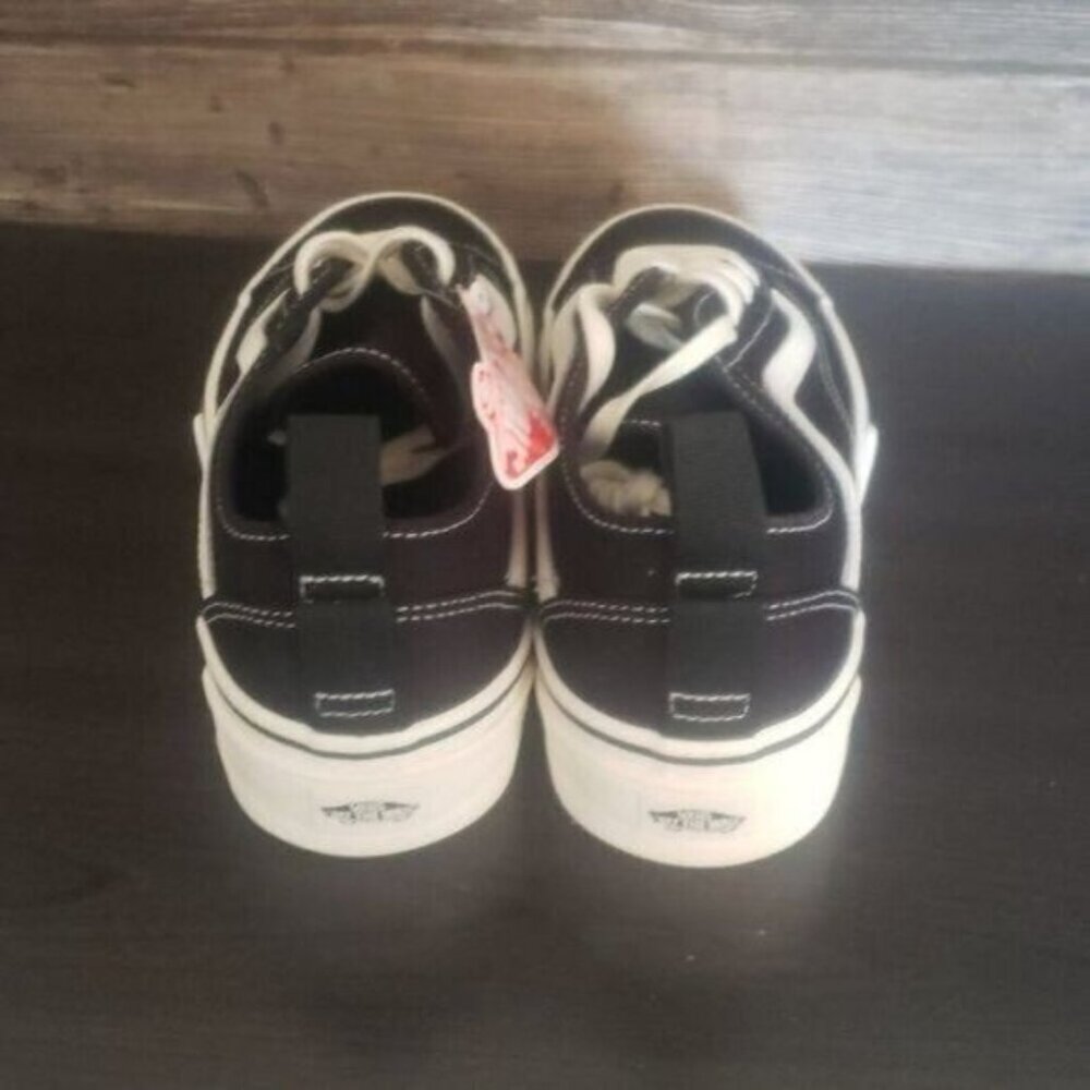 New Vans Old Skool Sentry Canvas Black White Platform Chunky Sneakers Casual - Picture 5 of 9